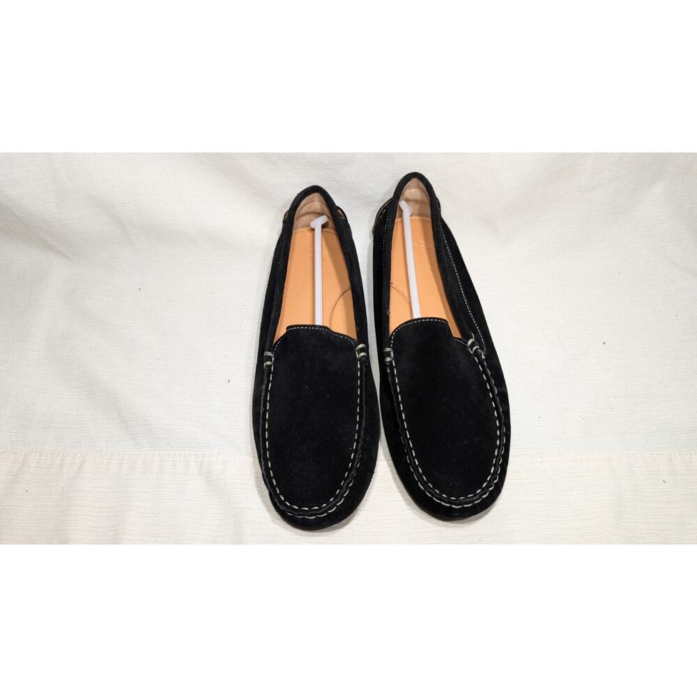 Avellini Suede Moccasin Driving loafers‎ Women's 8.5/9 EU 40 Black Made in Italy